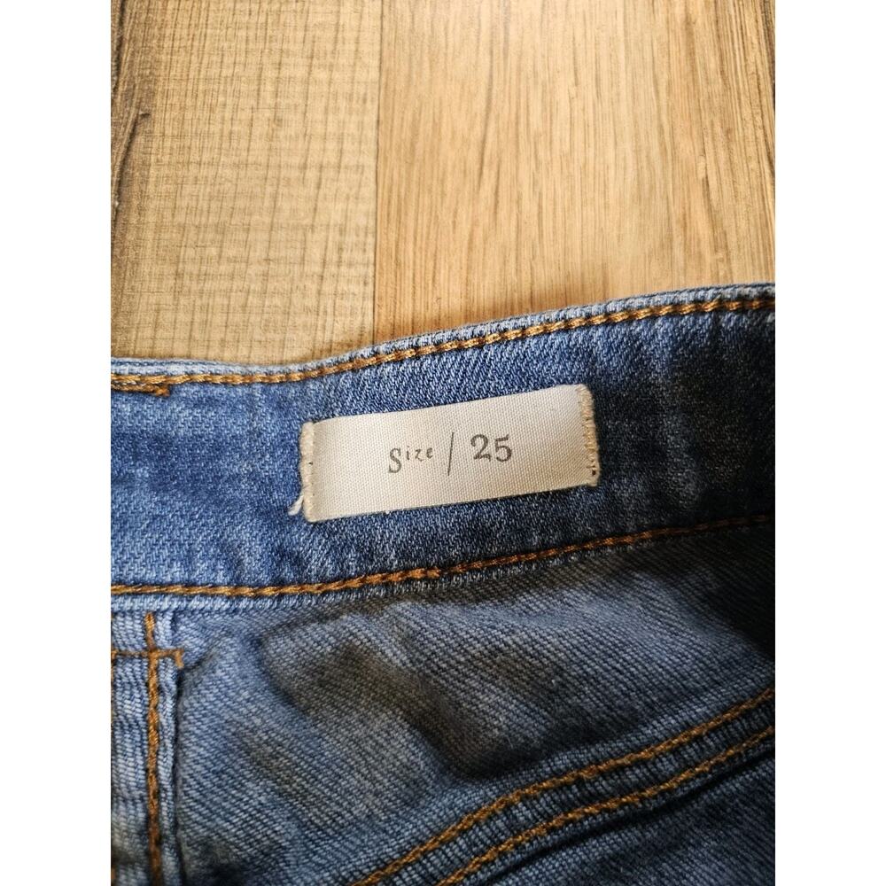 Anthropologie Pilcro Wide Leg Cropped Denim Jeans Women's Size 25 - Picture 4 of 7